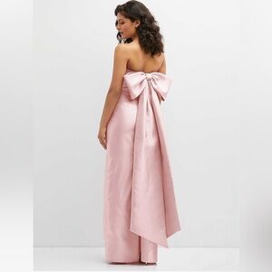 Alfred Sung Pink Bow Bridesmaid Dress